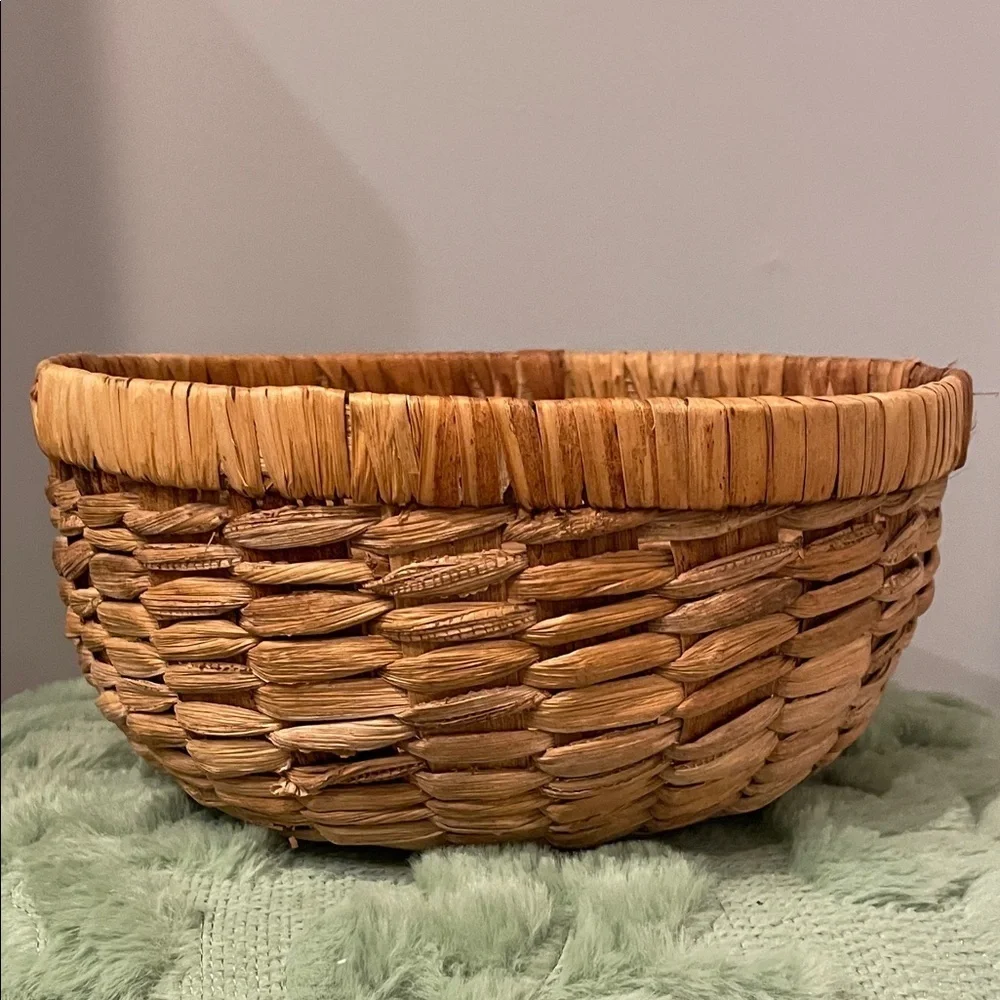 Handwoven Natural Brown Basket